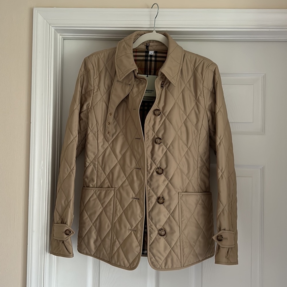 Burberry Fernleigh Diamond Quilted Jacket/ Tags attached